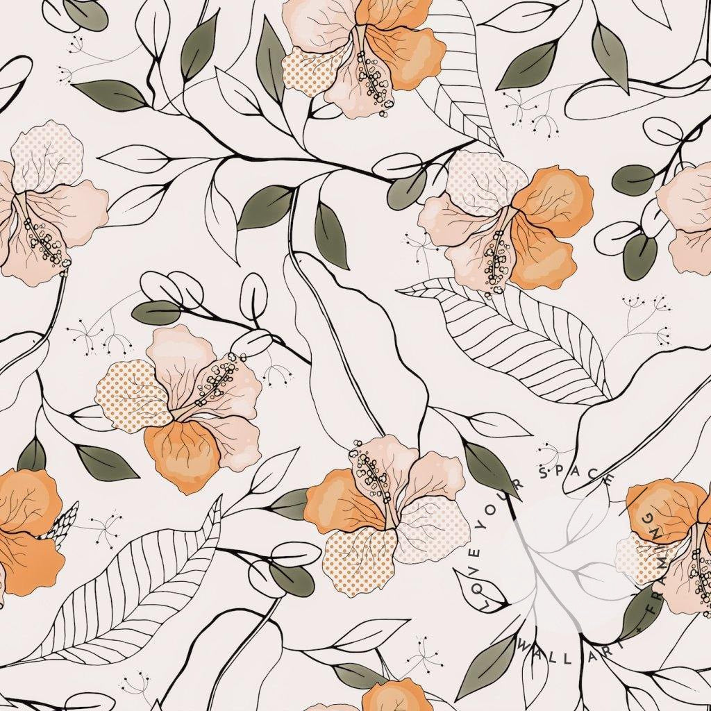 Arch Decal | Peach Flowers - Love Your Space