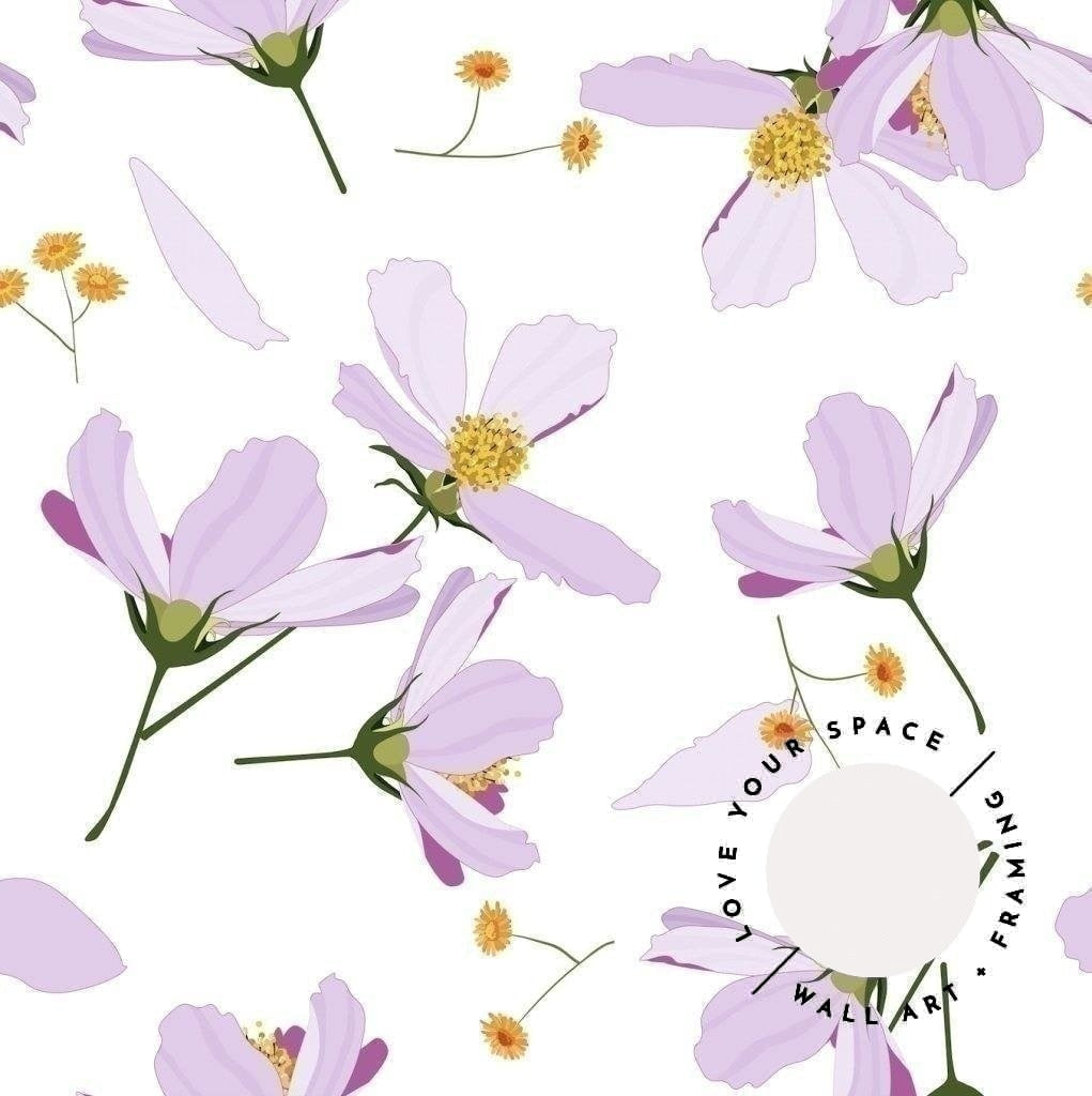Falling Flowers Designer Wallpaper - Love Your Space