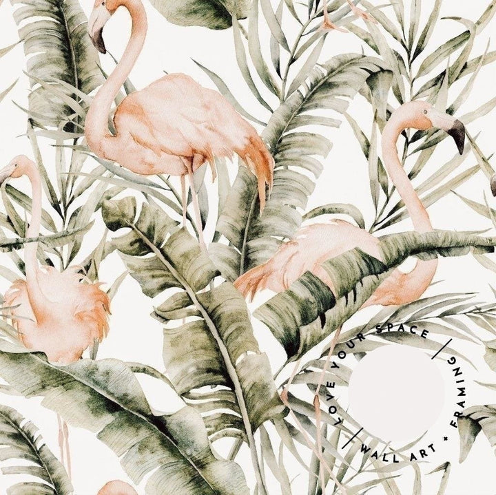 Flamingo Designer Wallpaper - Love Your Space