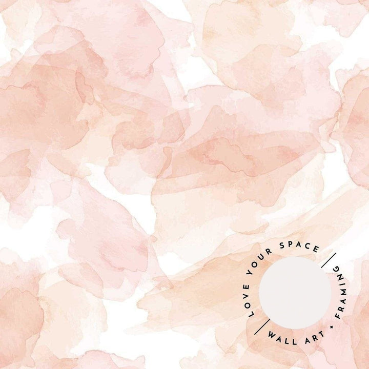Peach Watercolour Designer Wallpaper - Love Your Space