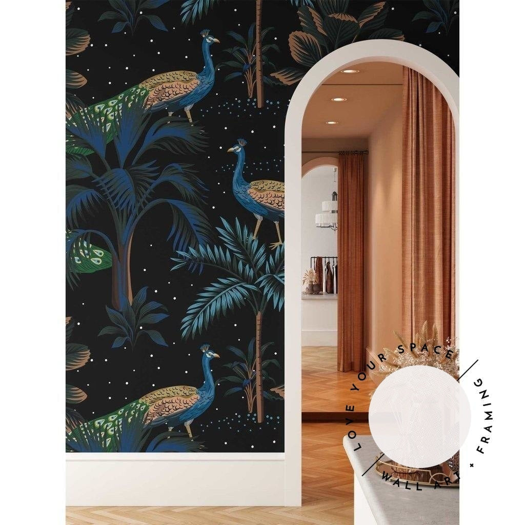 Peacock Designer Wallpaper - Love Your Space