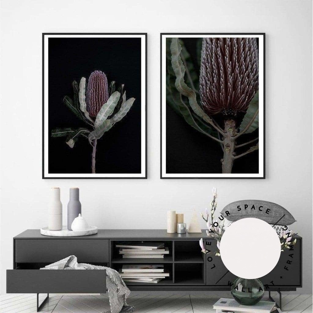 Set of 2 - Dark Banksia I + II - Love Your Space