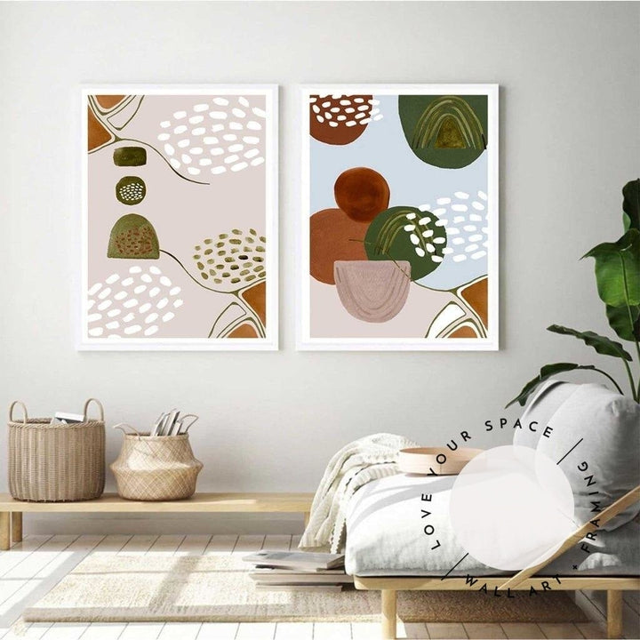 Set of 2 - Dot Pattern no.1 & no.2 - Love Your Space