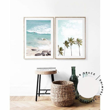 Set of 2 - Surfer Girl & Tropical Palms I - Love Your Space