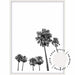 Tall Palms no.3 - Black & White - Love Your Space