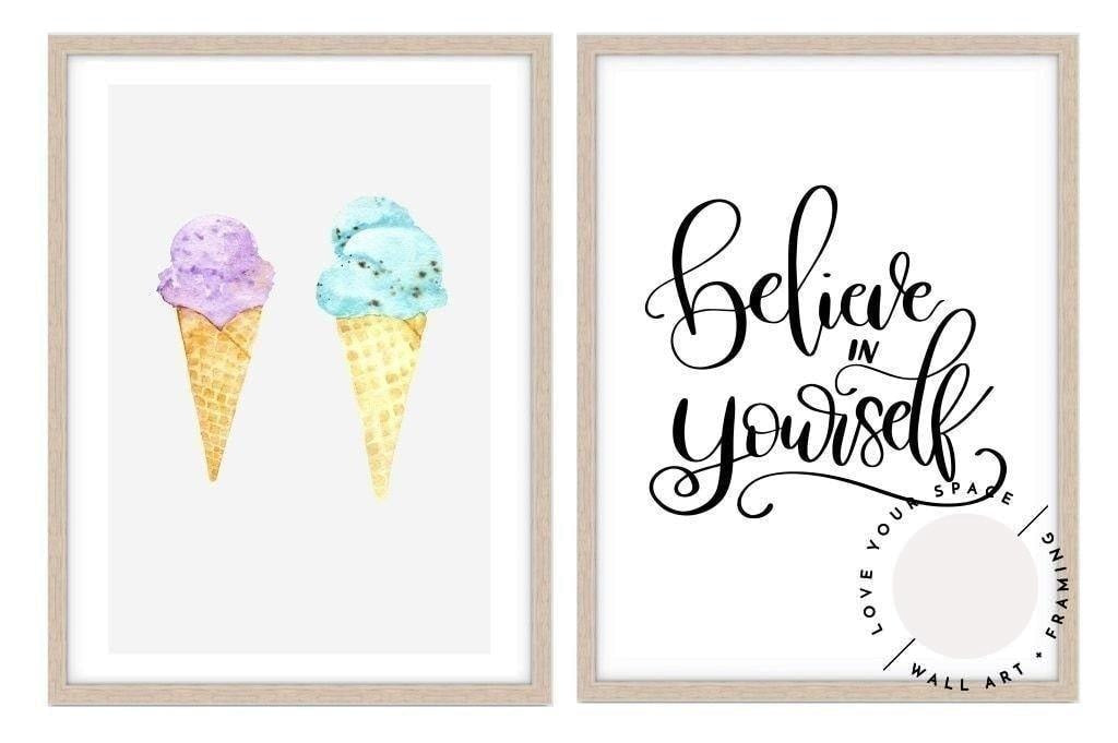 A Cute Pair - Ice cream II & Believe In Yourself - Love Your Space