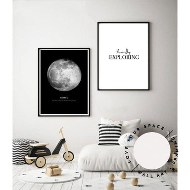 A Cute Pair - Moon + Quote - Love Your Space