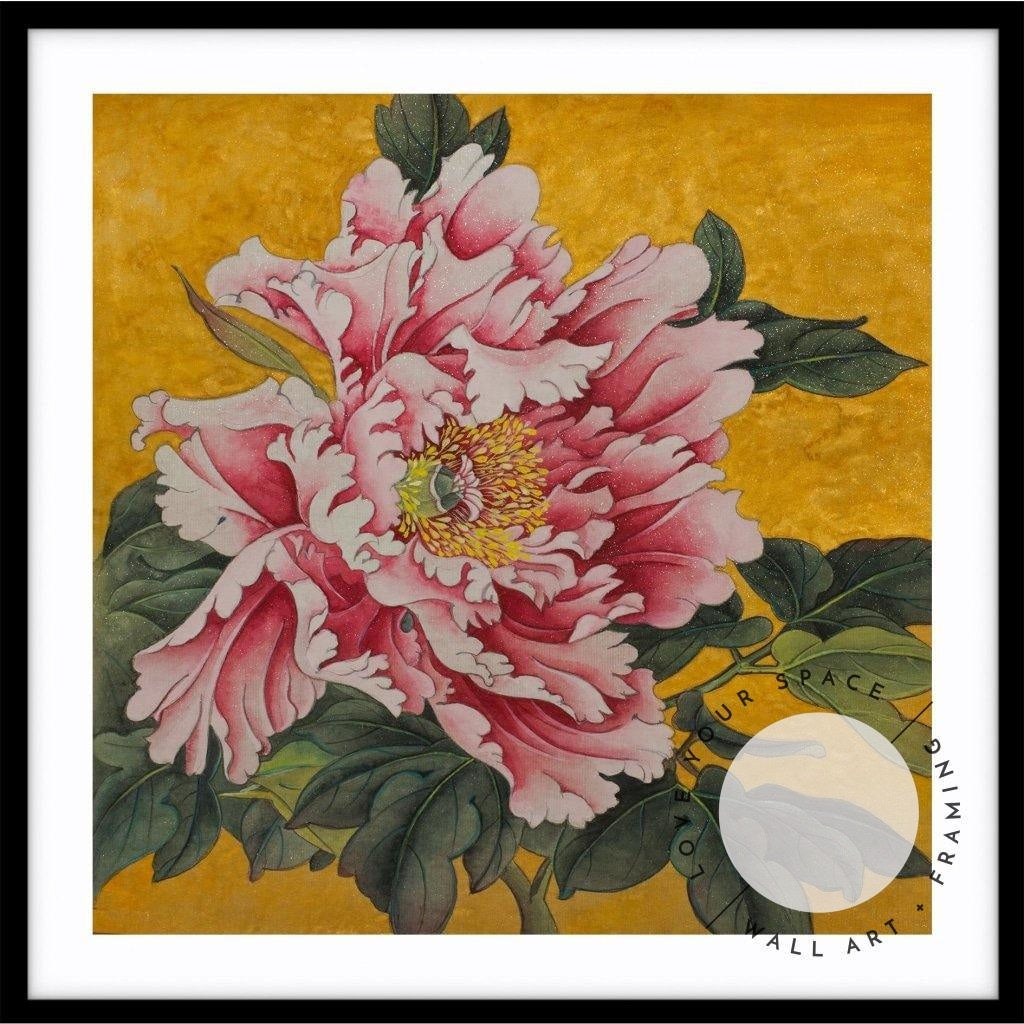 Bold Peony Illustration no.1 - SQUARE - Love Your Space