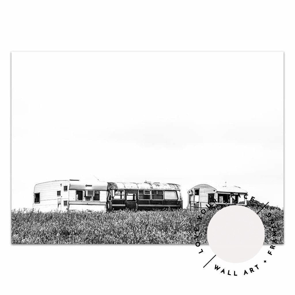 Caravans - Black & White - Childers Cove - Love Your Space