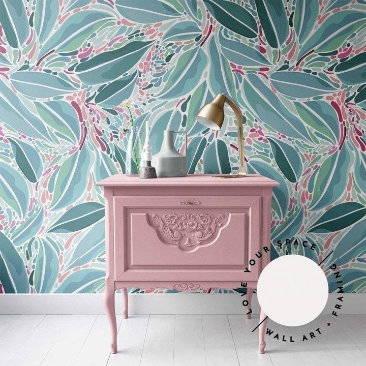 Coloured Eucalyptus Leaves I Designer Wallpaper - Love Your Space