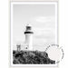 Lighthouse - Byron Bay no.1 - Black & White - Love Your Space