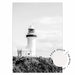 Lighthouse - Byron Bay no.1 - Black & White - Love Your Space