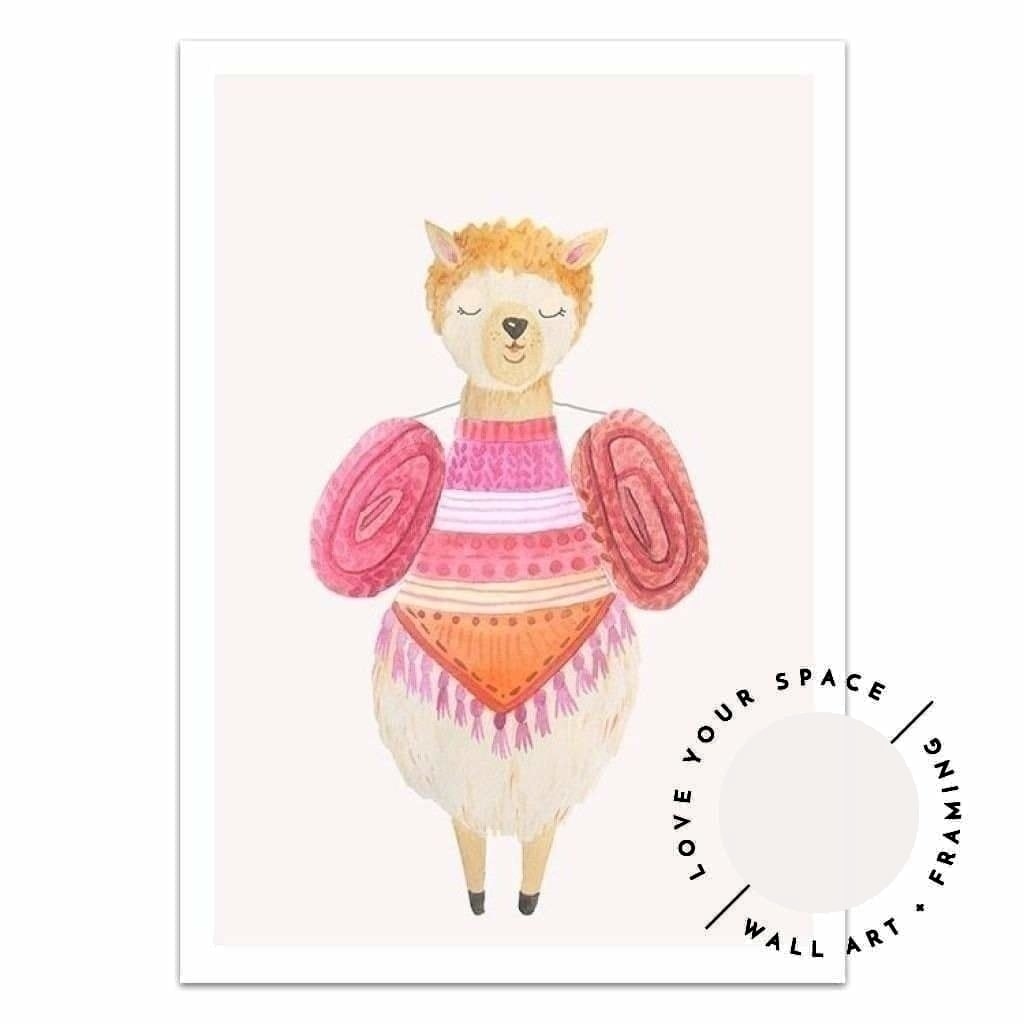 Llama II - Watercolour - Love Your Space