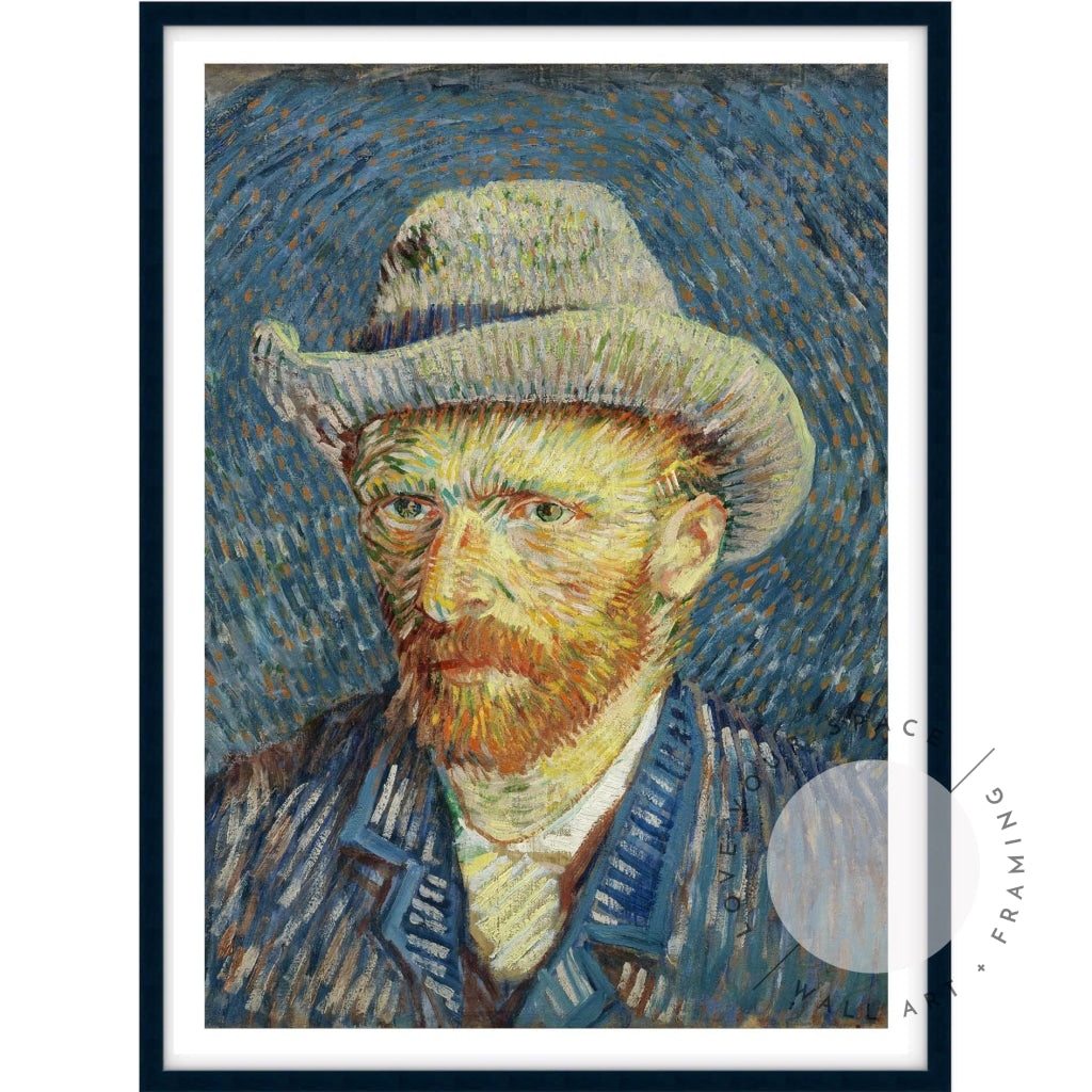 Self-portrait With Felt Hat by Van Gogh