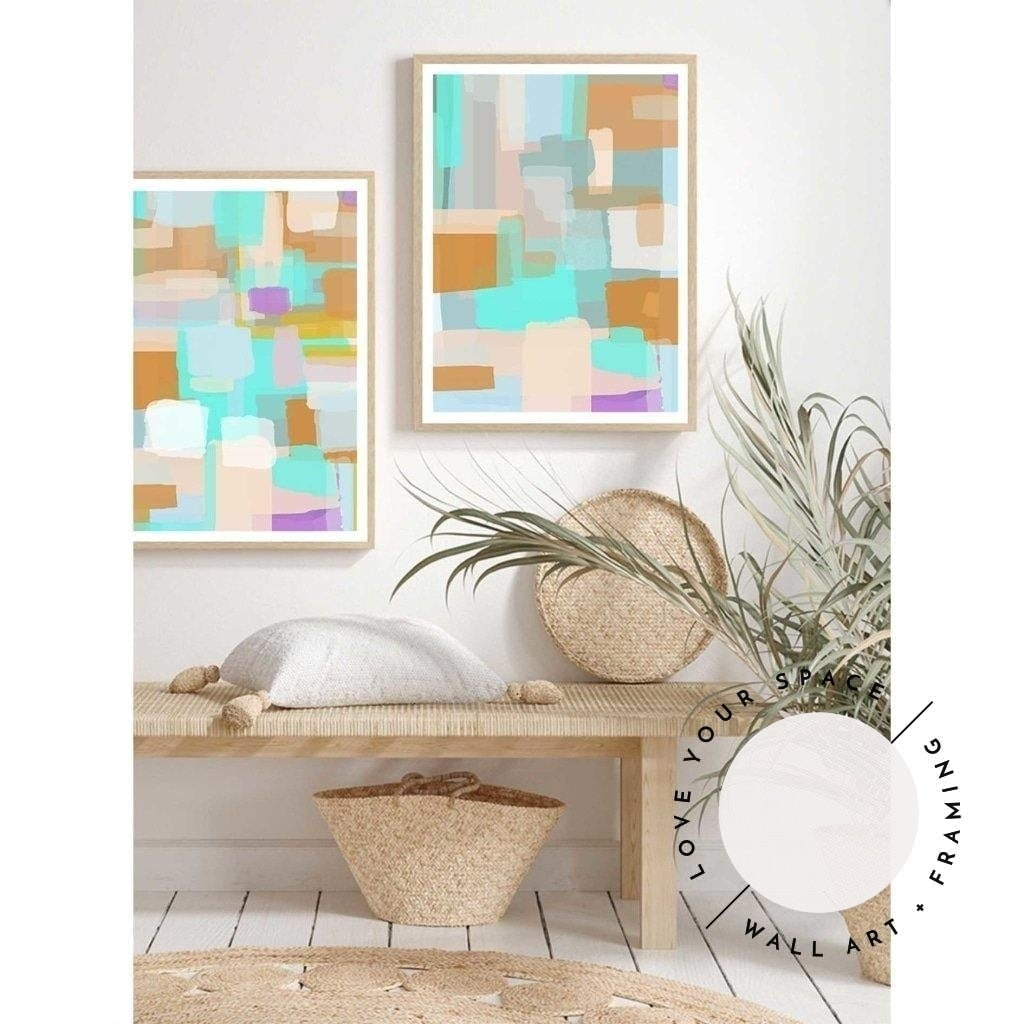 Set of 2 - Brush Strokes I & II - Love Your Space