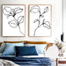 Set of 2 - Floral Lines no.1 & no.2 - Love Your Space