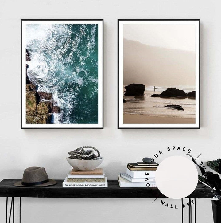 Set of 2 - From The Cliffs no.4 & Surfer II - Love Your Space