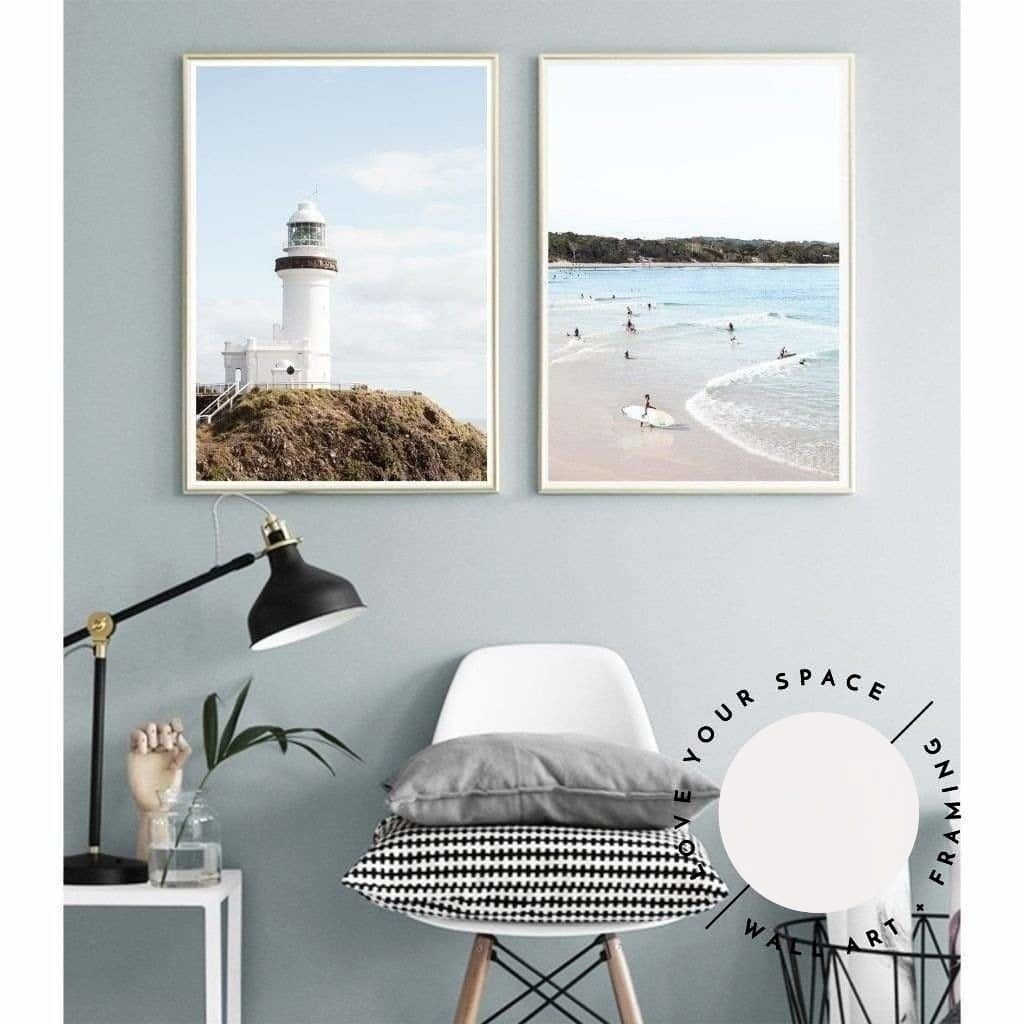 Set of 2 - Lighthouse Byron Bay no.1 & The Pass Byron Bay - Love Your Space