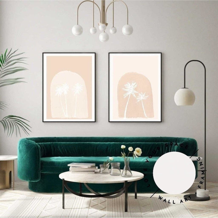 Set of 2 - Nude Palms I & II - Love Your Space