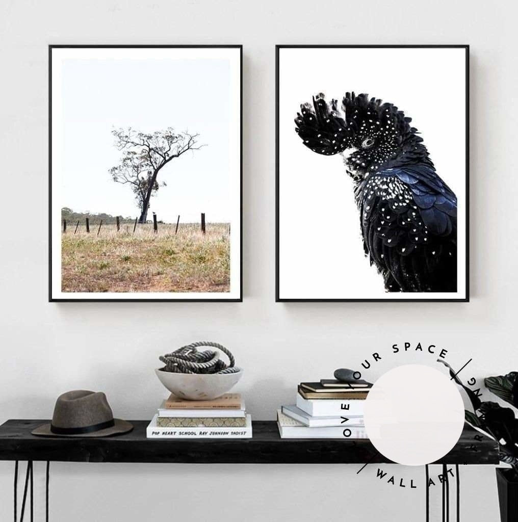 Set of 2 - Outback no.1 & Black Cockatoo - Love Your Space