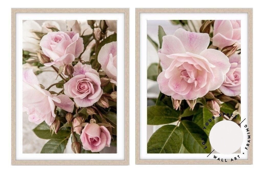 Set of 2 - Rose Garden I + Rose Garden II - Love Your Space