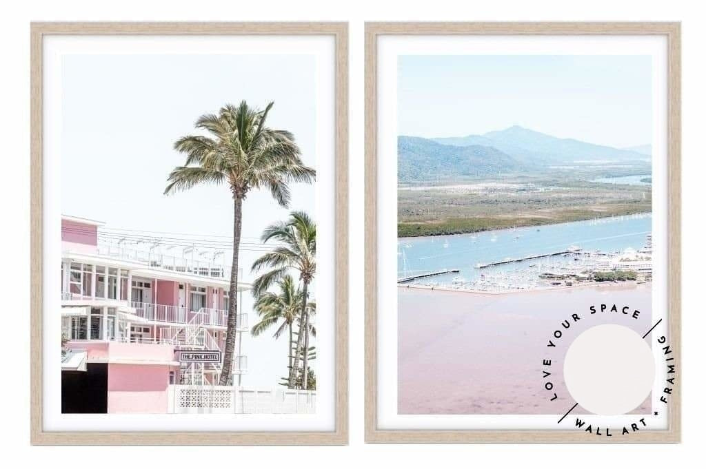 Set of 2 - The Pink Hotel & Harbour II - Love Your Space